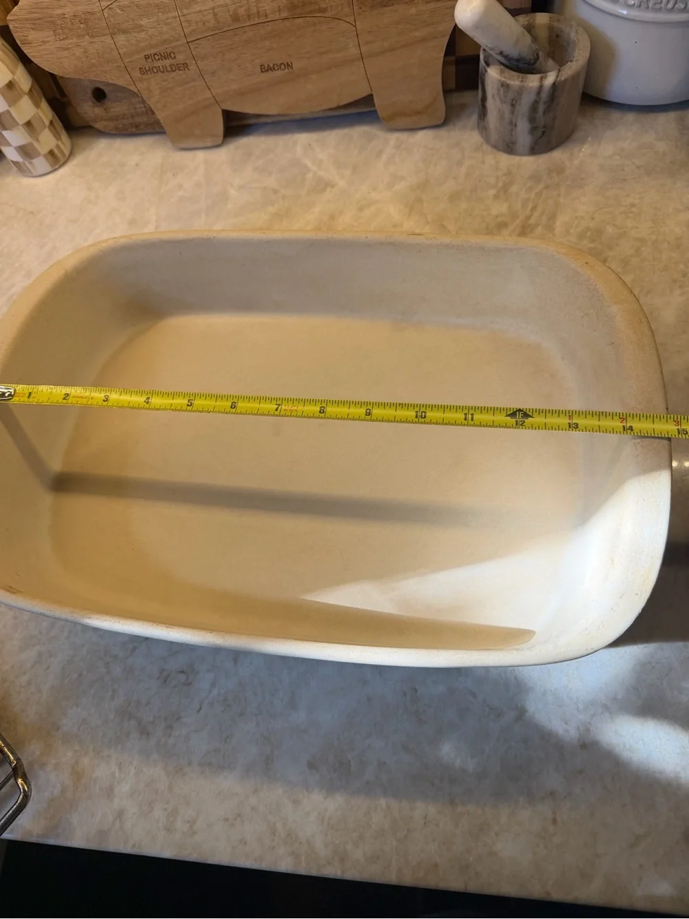 Pampered Chef Large rectangular stoneware baker